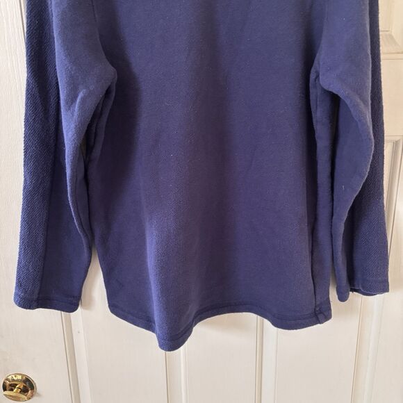 Tommy Bahama Mens Indigo Knit Crew Sweatshirt Pullover L Blue Designer Preppy - Picture 6 of 11